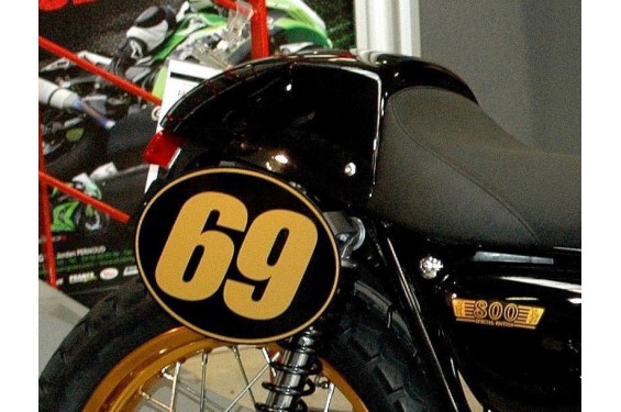 Plaques numéro latérales Kawasaki W650 & W800
