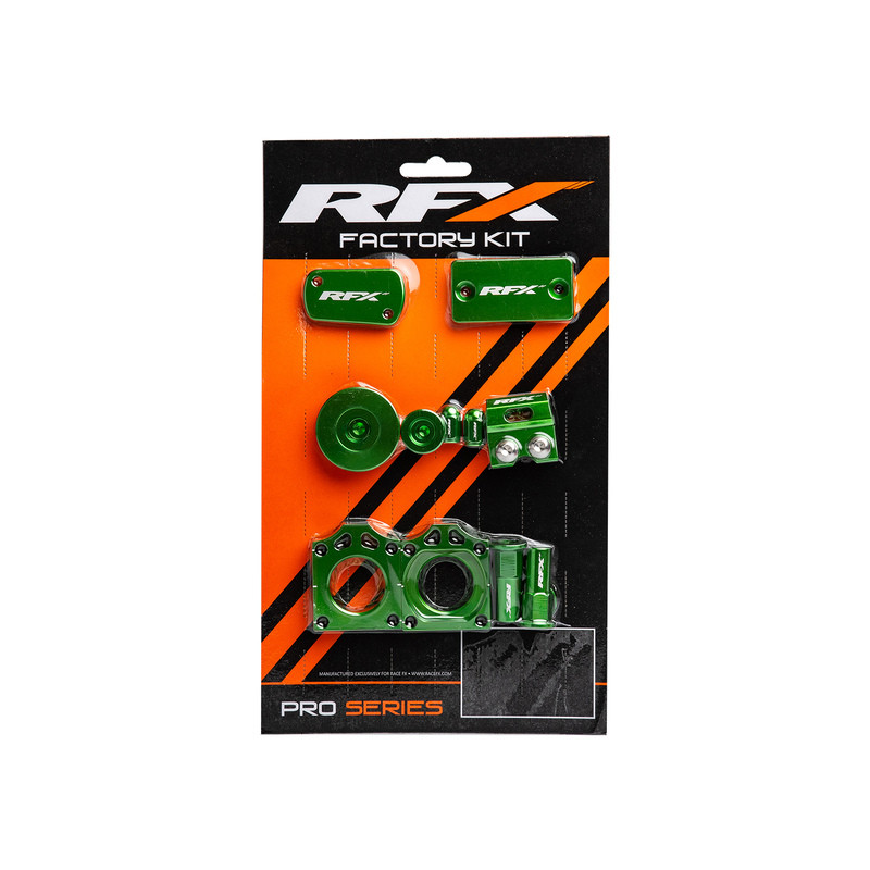 Kit Pièces Anodisées RFX Factory pour Kawasaki KX 450 F (09-18) - FXFK2010099GN