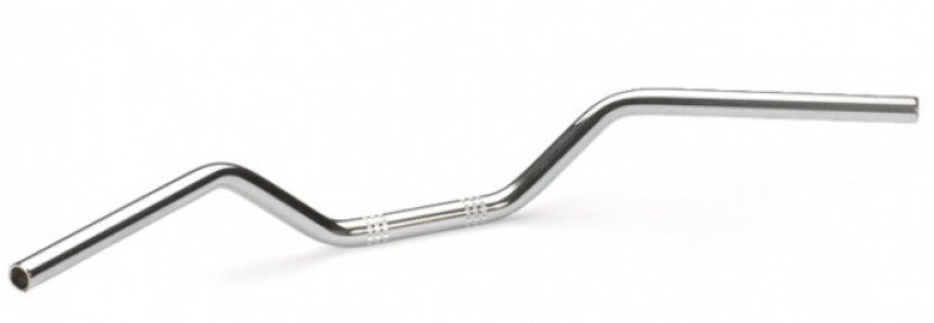 Guidon moto LSL Flat-Track Ø 22.2mm Chrome - 123L014CR
