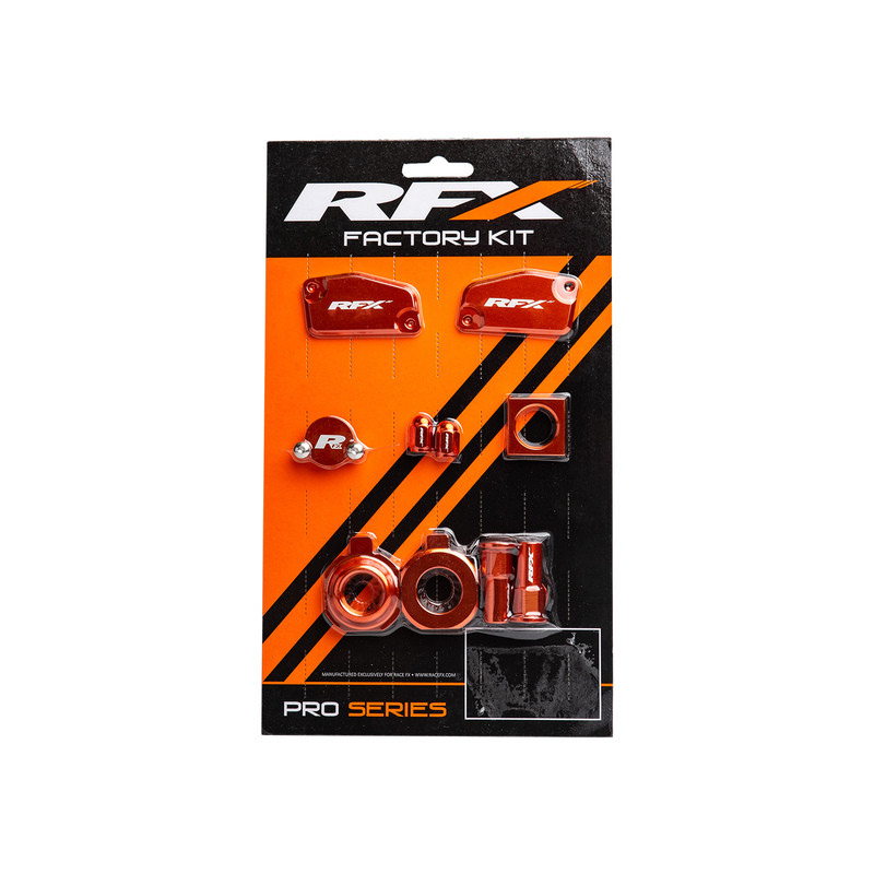 Kit Pièces Anodisées RFX Factory pour KTM 85 SX (21-24) - FXFK5190099OR Kit Pièces Anodisées RFX Factory pour KTM 85 SX (21-24) - FXFK5190099OR