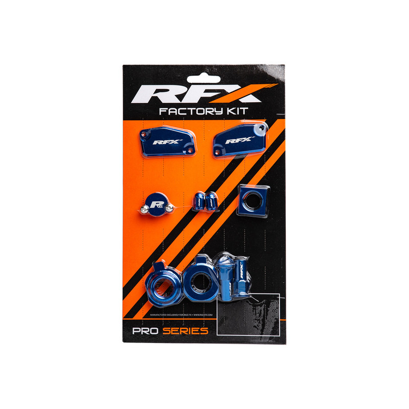 Kit Pièces Anodisées RFX Factory pour KTM Freeride 250 R (14-17) - FXFK5180099BU Kit Pièces Anodisées RFX Factory pour KTM Freeride 250 R (14-17) - FXFK5180099BU
