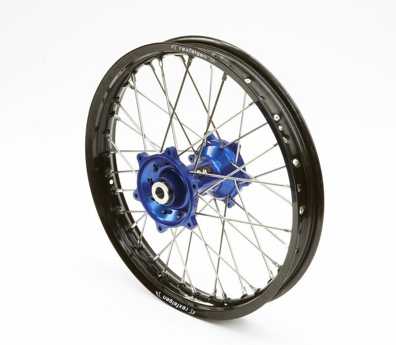Roue Arrière Complète Moyeu Bleu RFX Race MX 19x2,15 pour KTM 150 SX (2023) - FXWH 50013 55BU
