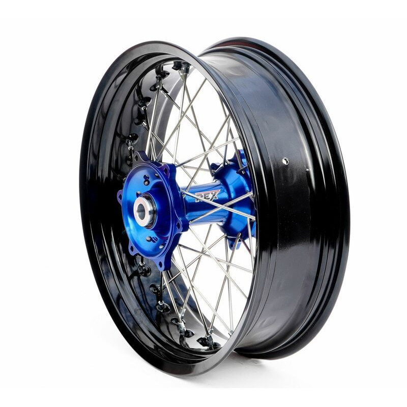 Roue Arrière Complète Moyeu Bleu RFX Race SM 17x4,50 pour Gas Gas EC 300 (21-22) - FXWH 50031 55BU Roue Arrière Complète Moyeu Bleu RFX Race SM 17x4,50 pour Gas Gas EC 300 (21-22) - FXWH 50031 55BU