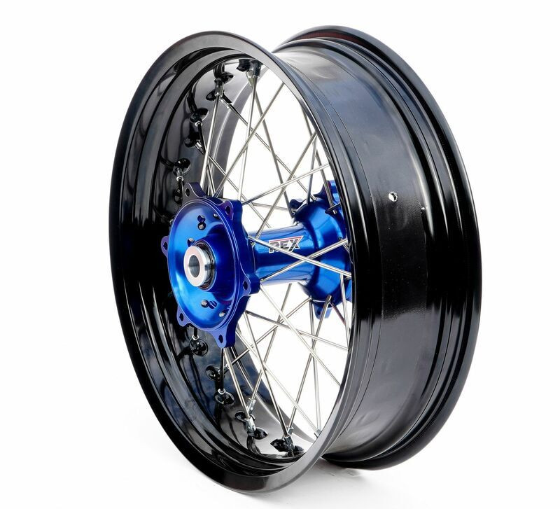 Roue Arrière Complète Moyeu Bleu RFX Race SM 17x4,50 pour Gas Gas MC 250 (22-23) - FXWH 50032 55BU