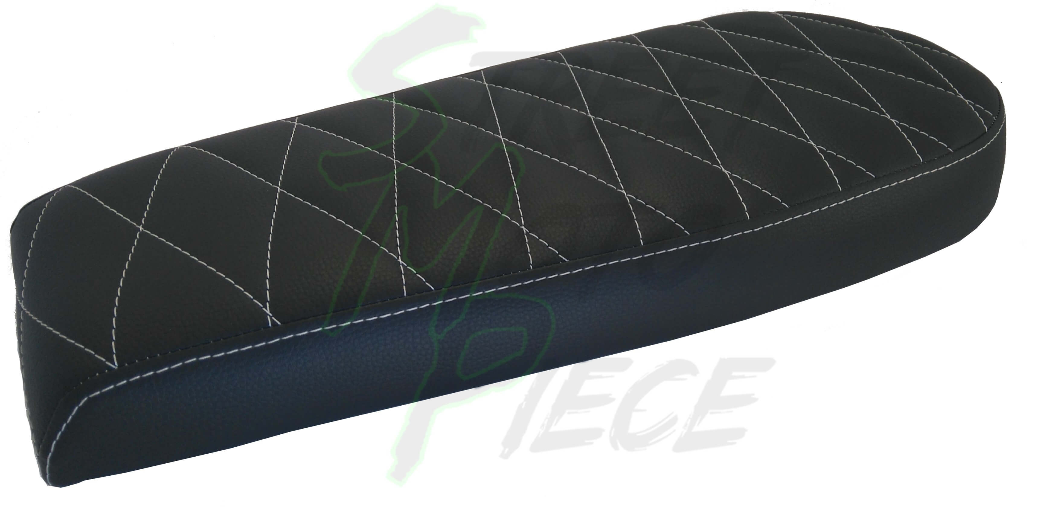 Selle Plate Scrambler en Skai Noir