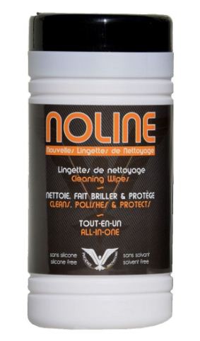 Lingettes moto nettoyantes NOLINE + chiffon Microfibre (pot de 80)