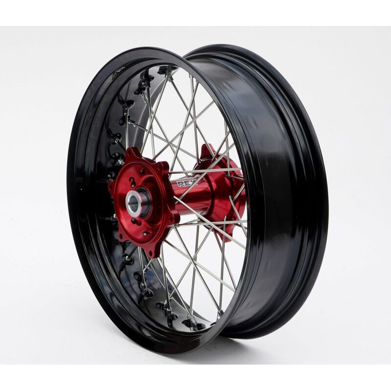 Roue Arrière Complète Moyeu Rouge RFX Race SM 17x4,50 pour Beta Xtrainer 250 2T (18-26) - FXWH 60031 55RD Roue Arrière Complète Moyeu Rouge RFX Race SM 17x4,50 pour Beta Xtrainer 250 2T (18-26) - FXWH 60031 55RD