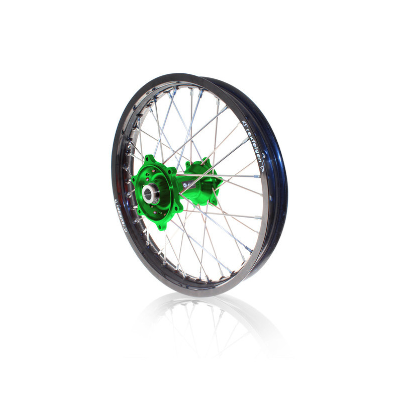 Roue Arrière Complète Moyeu Vert RFX Race MX 19x2,15 pour Kawasaki KX 450 (19-23) - FXWH 20012 55GN Roue Arrière Complète Moyeu Vert RFX Race MX 19x2,15 pour Kawasaki KX 450 (19-23) - FXWH 20012 55GN