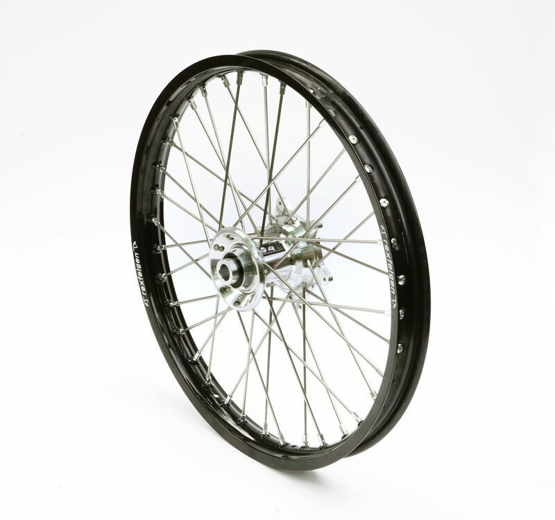 Roue Avant Complète Moyeu Argent RFX Race MX 21x1,60 pour Beta RR 430 4T Enduro (15-19) - FXWH 60001 55SV
