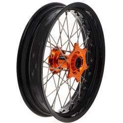 Roue Avant Complète Moyeu Orange RFX Race SM 17x3,50 pour KTM 125 SX (03-24) - FXWH 50003 55OR