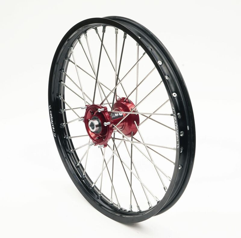 Roue Avant Complète Moyeu Rouge RFX Race MX 21x1,60 pour Beta RR 200 2T (20-23) - FXWH 60001 55RD