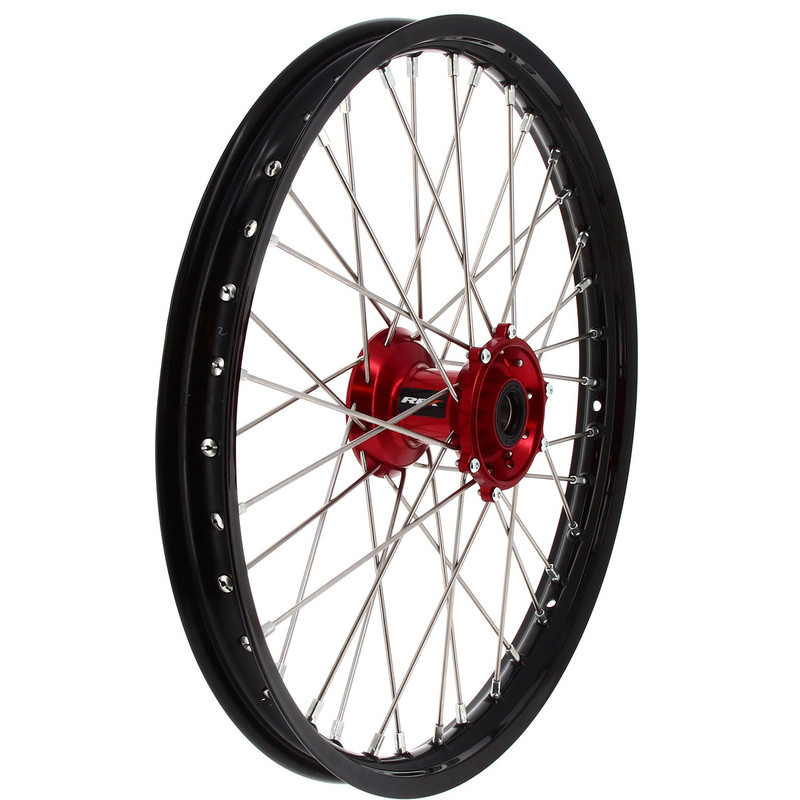 Roue Avant Complète Moyeu Rouge RFX Race MX 21x1,60 pour Honda CRF 250 R (04-25) - FXWH 10001 55RD Roue Avant Complète Moyeu Rouge RFX Race MX 21x1,60 pour Honda CRF 250 R (04-25) - FXWH 10001 55RD