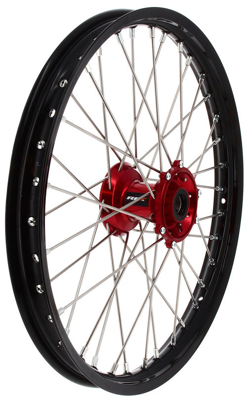 Roue Avant Complète Moyeu Rouge RFX Race MX 21x1,60 pour Honda CRF 450 R (02-25) - FXWH 10001 55RD