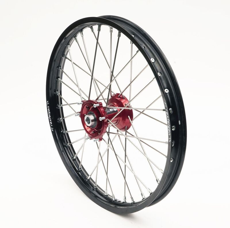 Roue Avant Complète Moyeu Rouge RFX Race MX 21x1,60 pour KTM 125 SX (16-25) - FXWH 50002 55RD