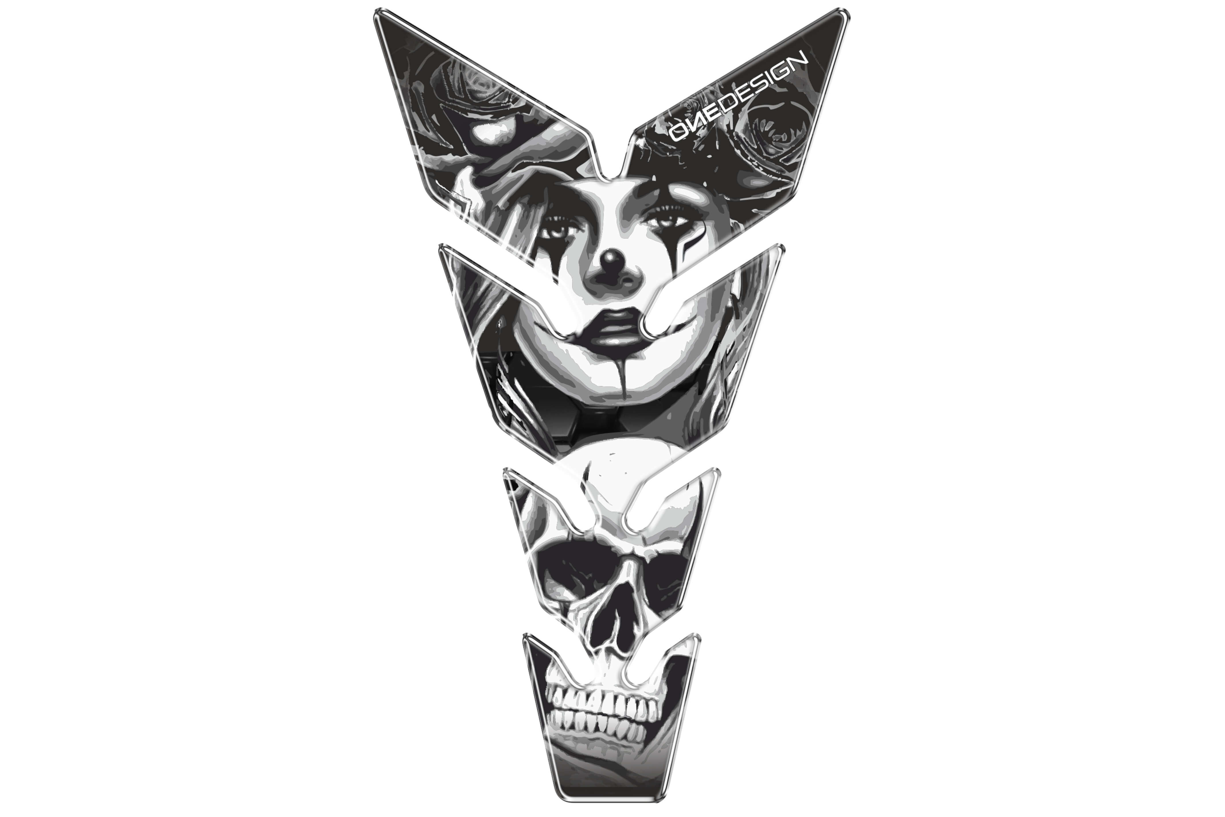 Protection de Réservoir Moto Universel Skull & Poker
