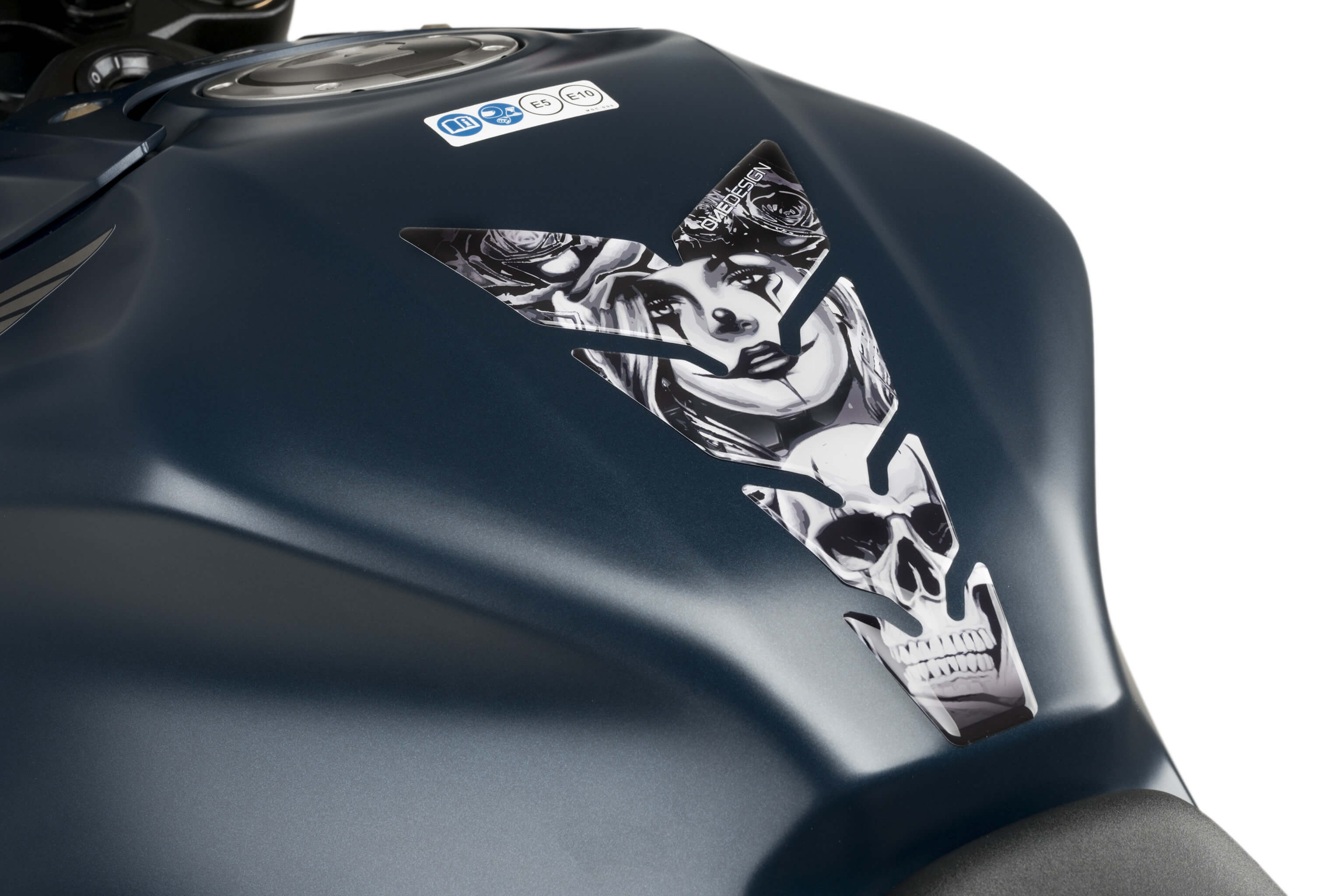 Protection de Réservoir Moto Universel Skull & Poker