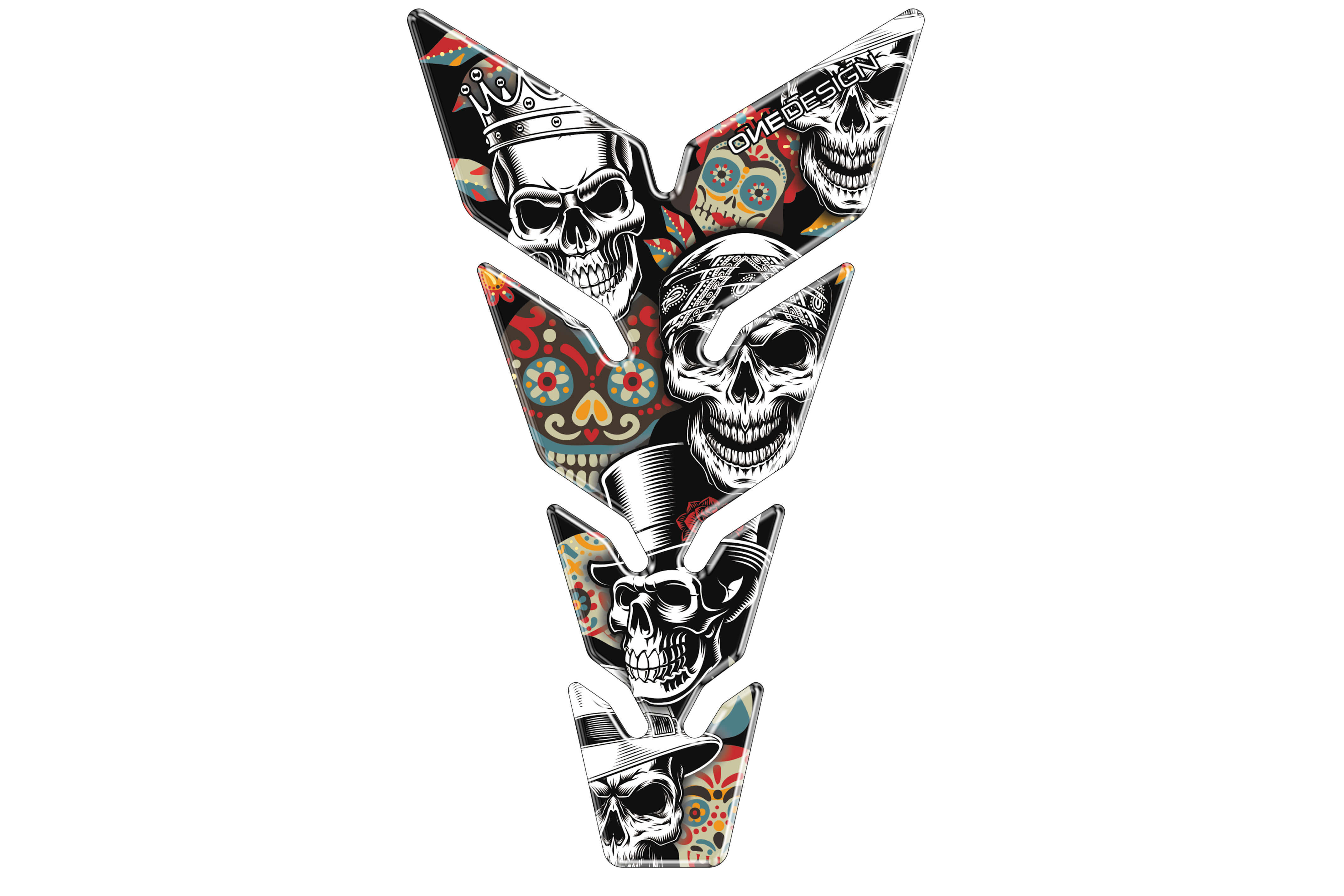 Protection de Réservoir Moto Universel Skull Party
