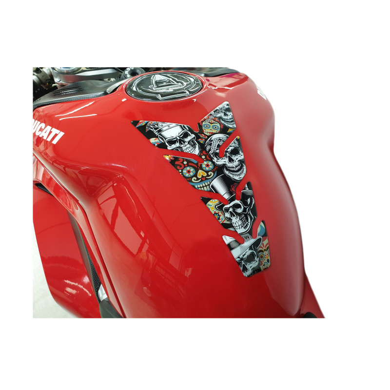 Protection de Réservoir Moto Universel Skull Party Protection de Réservoir Moto Universel Skull Party