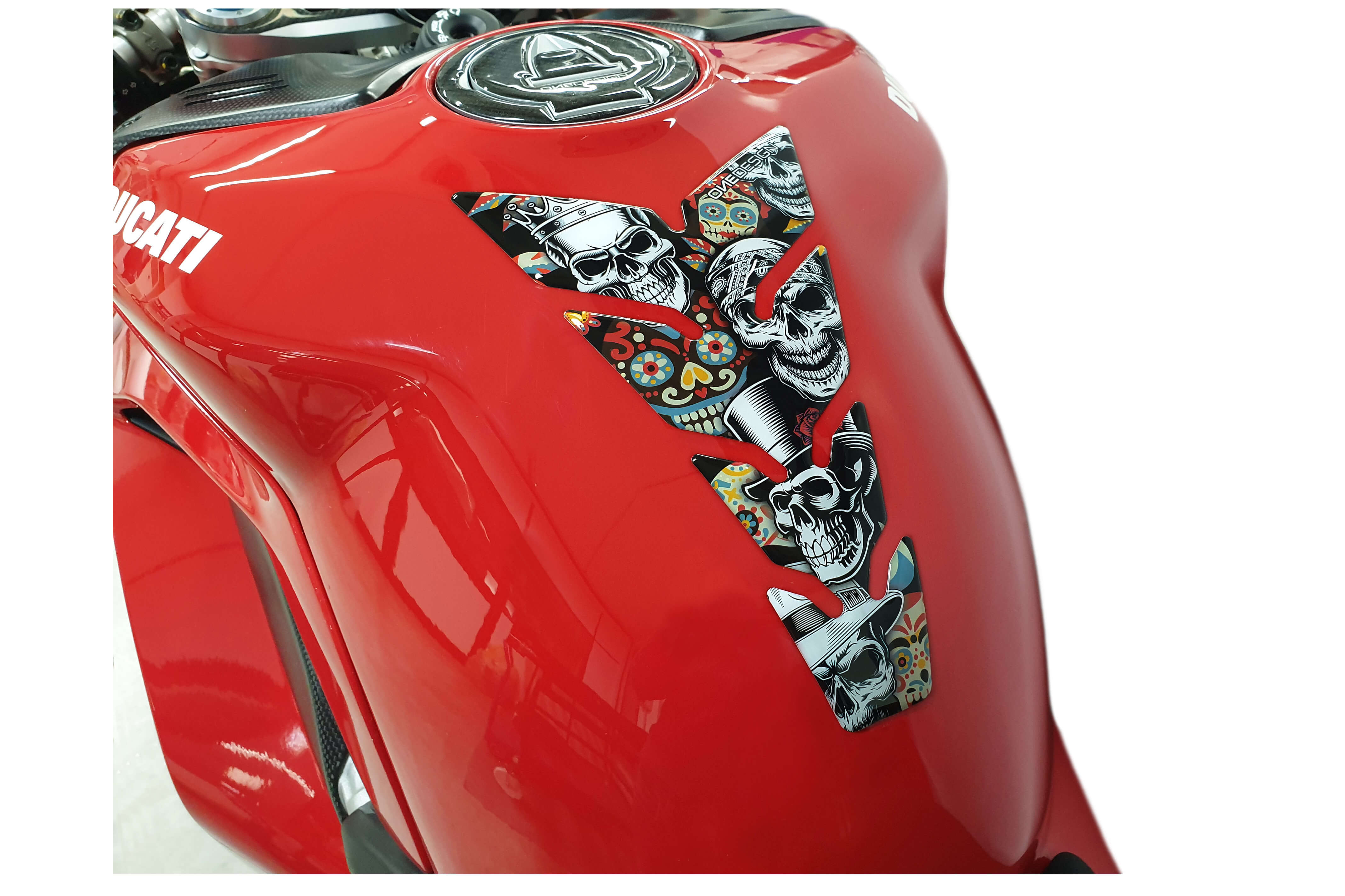 Protection de Réservoir Moto Universel Skull Party