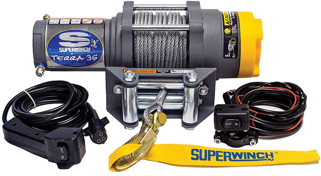 Treuil Electrique Quad Superwinch TERRA 35 Câble Métalique