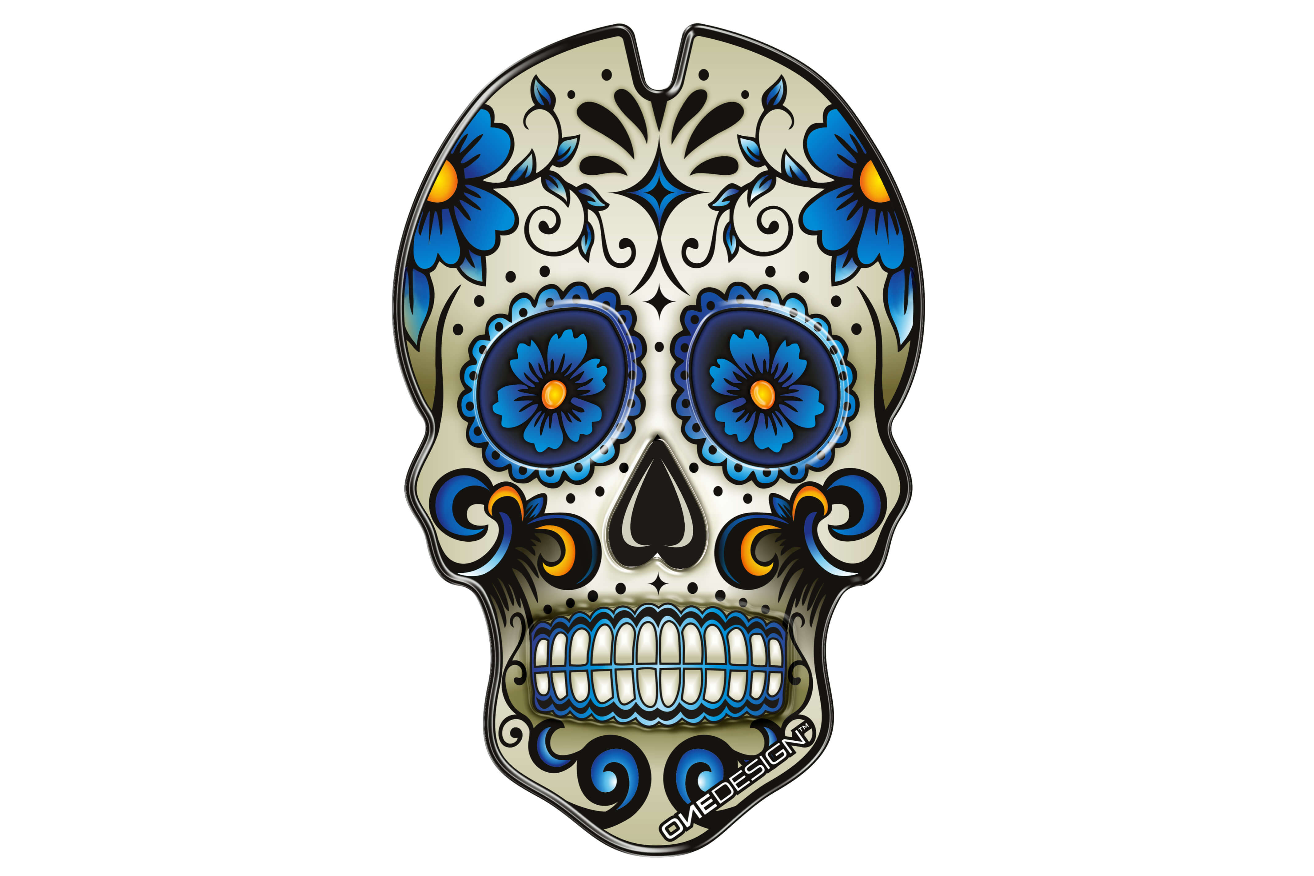 Protection de Réservoir Moto Universel Skull