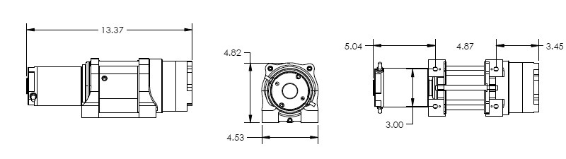 Treuil Electrique Quad Superwinch TERRA 35 Câble Métalique