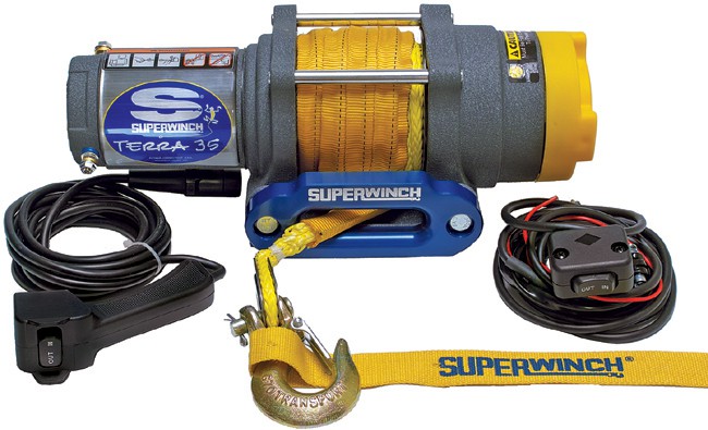 Treuil Electrique Quad Superwinch TERRA 35 SR Câble Synthétique