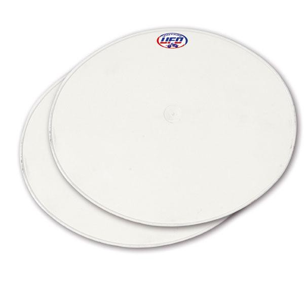 Plaques frontales moto ovale UFO Vintage type 1970 - Lot de 2