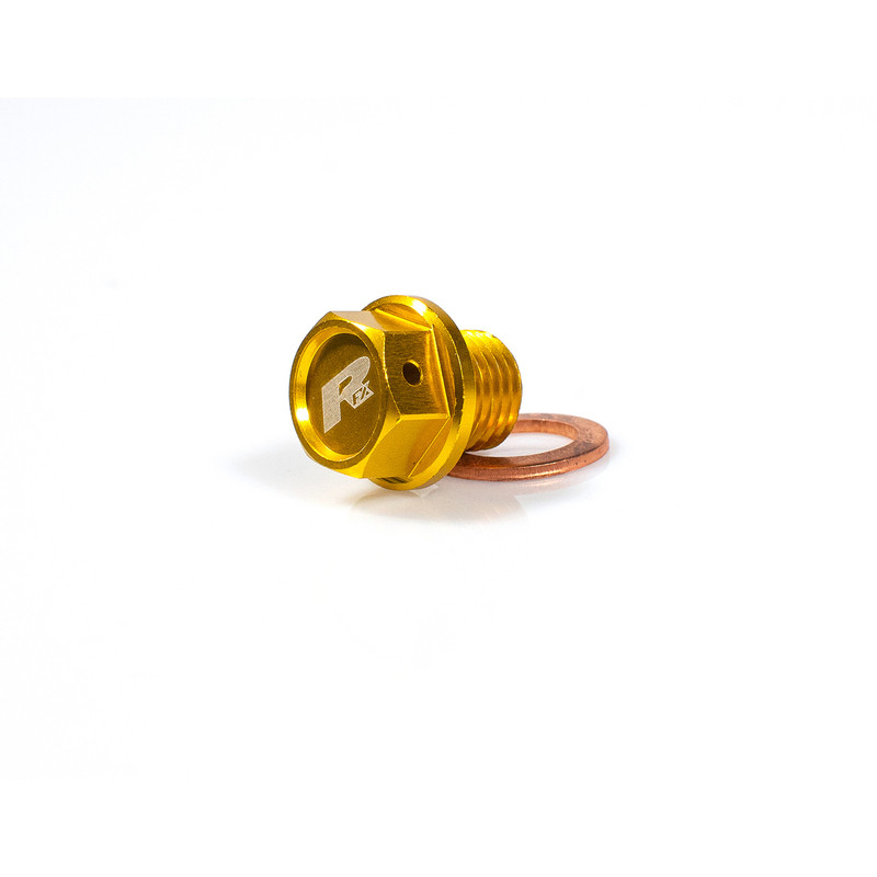 Bouchon de Vidange Aimanté Jaune RFX M12 x 10mm x 1,25 pour Suzuki RM-Z 250 (07-12) - FXDB3010099YL
