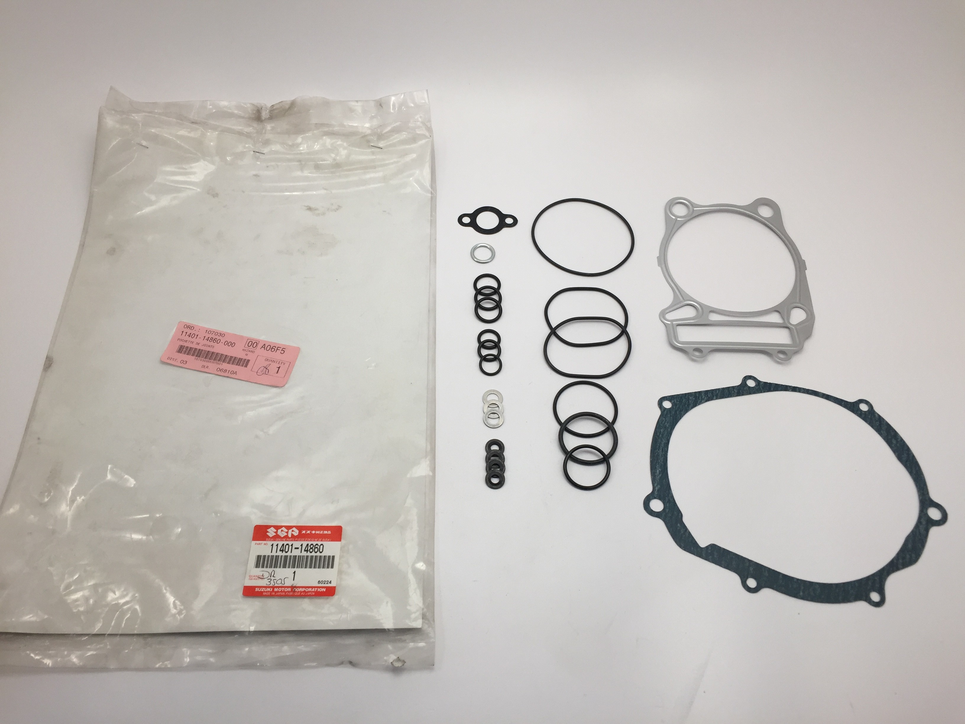 Pochette de joint moteur pour Suzuki DR350 (90-99) Pièce Neuve d'origine