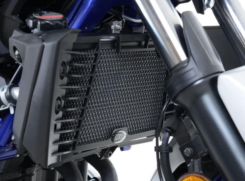 Protection de Radiateur Alu R&G pour Yamaha MT-03 (16-21) YZF-R3 (15-24) - RAD0205BK