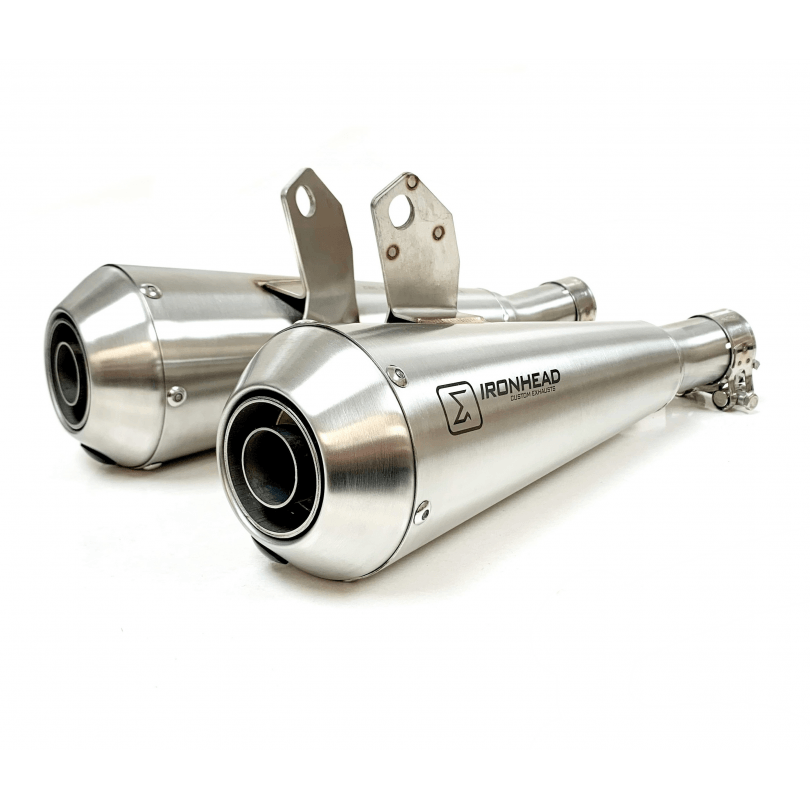 Silencieux Ixil Droit Ironhead Conical Matt Inox pour Triumph Speed Twin 1200 RS (24-25)