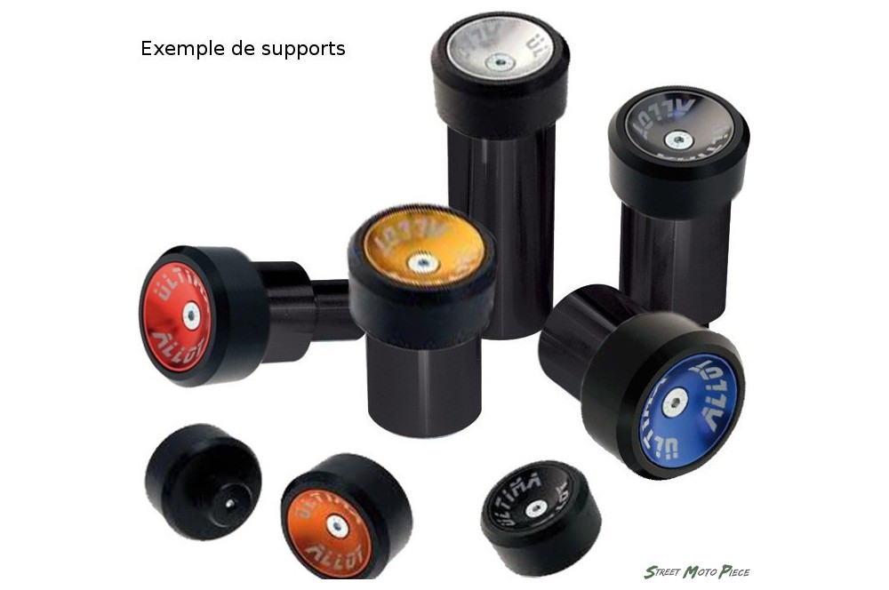 Tampons de Protection Moto Alloy Noir Ultima pour Suzuki 600 Bandit (95