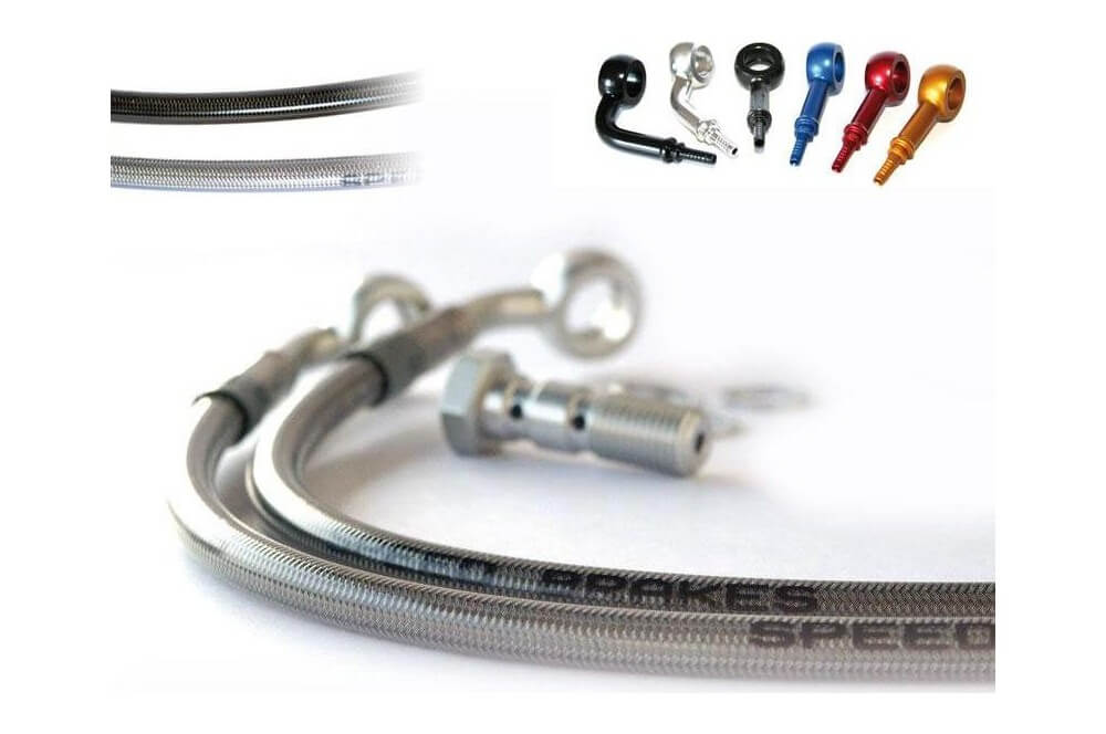 Kit De 3 Durites De Frein Avant Premium Pour Yamaha XS 650 (1976-1981) - Neuf