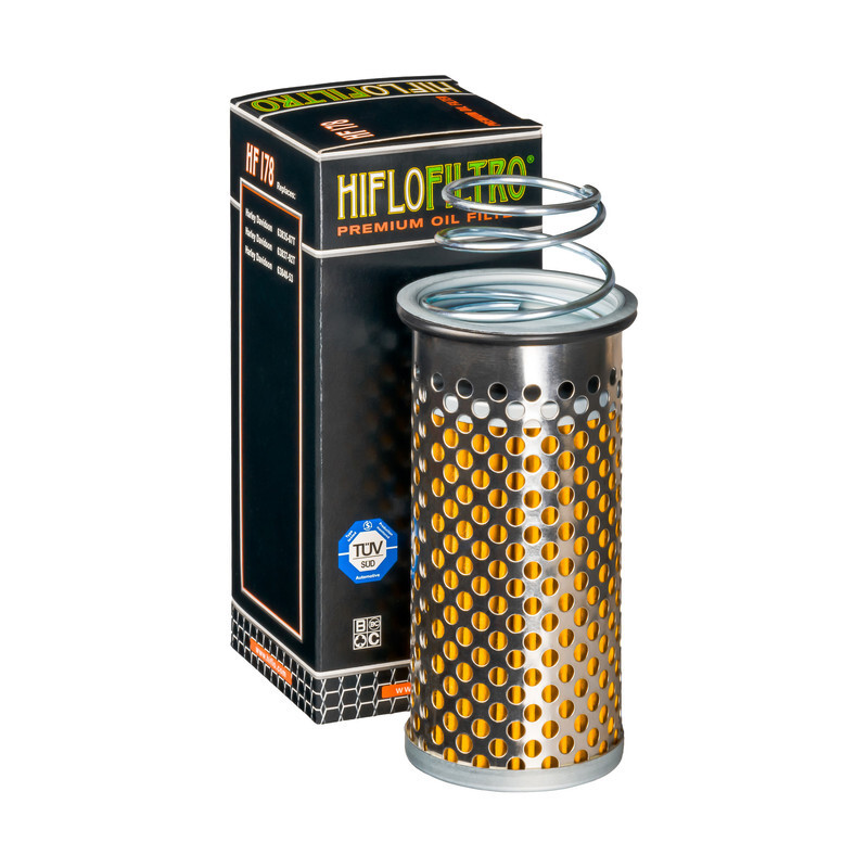 Filtre à huile Hiflofiltro - HF178 pour Harley Davidson 1200 FLH Shovelheads (67-74) - HF178