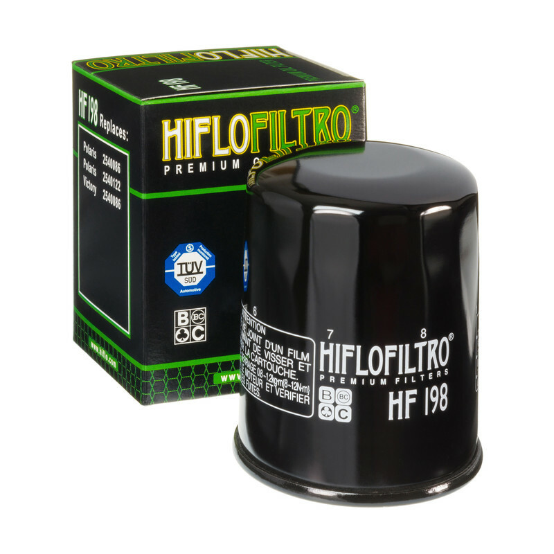 Filtre à huile Hiflofiltro - HF198 pour Indian FTR 1200 (19-25) - HF198 Filtre à huile Hiflofiltro - HF198 pour Indian FTR 1200 (19-25) - HF198