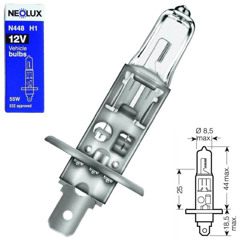 Ampoule H1 12V-55W NEOLUX pour Moto-Quad-Scooter