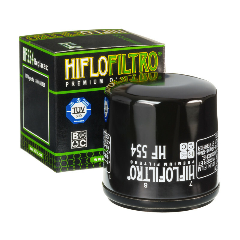 Filtre à huile Hiflofiltro - HF554 pour MV Agusta Brutale 989 R (2008) - HF554 Filtre à huile Hiflofiltro - HF554 pour MV Agusta Brutale 989 R (2008) - HF554