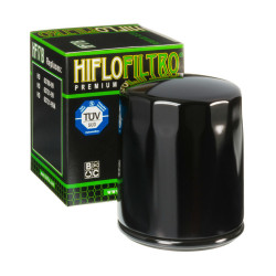 Filtre à huile Hiflofiltro Noir brillant - HF171B pour Harley Davidson Fat Boy (00-07) - HF171B