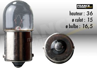 Ampoule Temoin 12V-5W RING pour Moto-Quad-Scooter