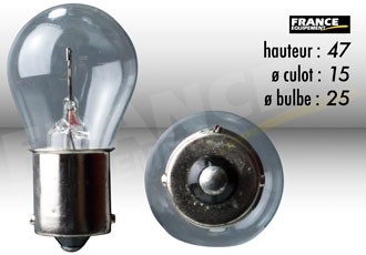 Ampoule Stop / Clignotant 6V-21W BA15S RING pour Moto-Quad-Scooter
