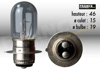 Ampoule Phare 12V-25/25W RING pour Moto-Quad-Scooter