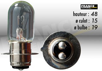 Ampoule Phare 6V-25/25W RING pour Moto-Quad-Scooter