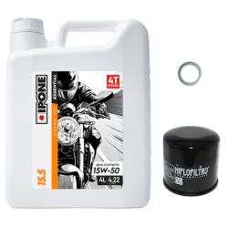 Pack Vidange BMW R 1100 RT (96-01) - Ipone 15.5 (15W50) + HF163 + Joint 16mm