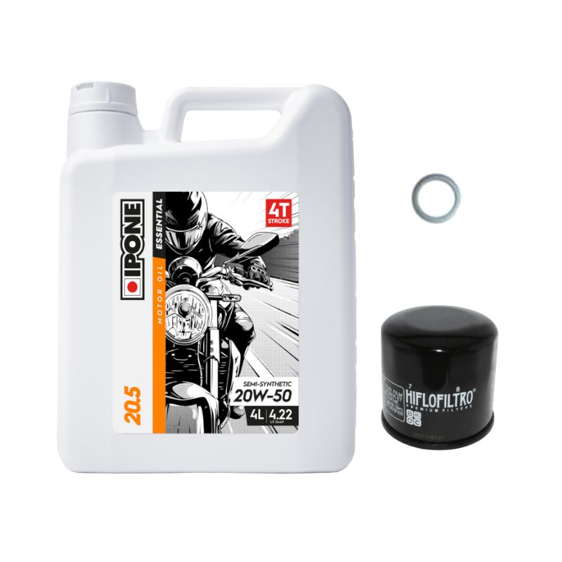Pack Vidange Harley Davidson 1200 FLH Shovelheads (67-74) - Ipone 20.5 (20W50) + HF178 + Joint O-ring (1/2") Pack Vidange Harley Davidson 1200 FLH Shovelheads (67-74) - Ipone 20.5 (20W50) + HF178 + Joint O-ring (1/2")