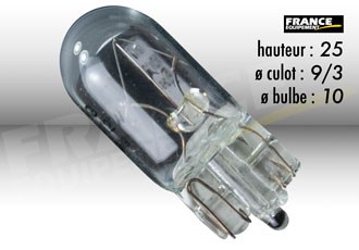 Ampoule Temoin 12V-3W RING pour Moto-Quad-Scooter
