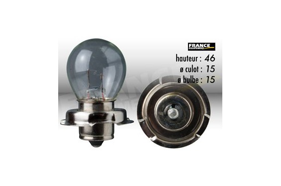 Ampoule Phare 12V-15W RING pour Moto-Quad-Scooter