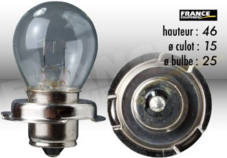 Ampoule Phare 12V-20W RING pour Moto-Quad-Scooter