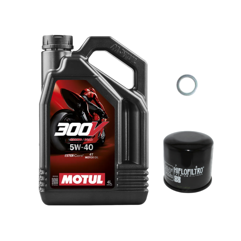 Pack Vidange BMW F 850 GS Adventure (19-23) - Motul 300V 5w40 + HF160 + Joint 24mm Pack Vidange BMW F 850 GS Adventure (19-23) - Motul 300V 5w40 + HF160 + Joint 24mm