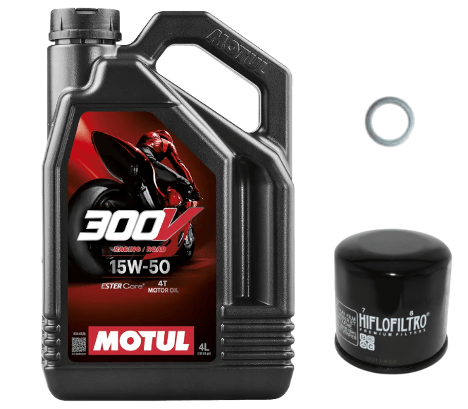 Pack Vidange Ducati 1198 S (09-11) - Motul 300V 15w50 + HF153RC + Joint 12mm